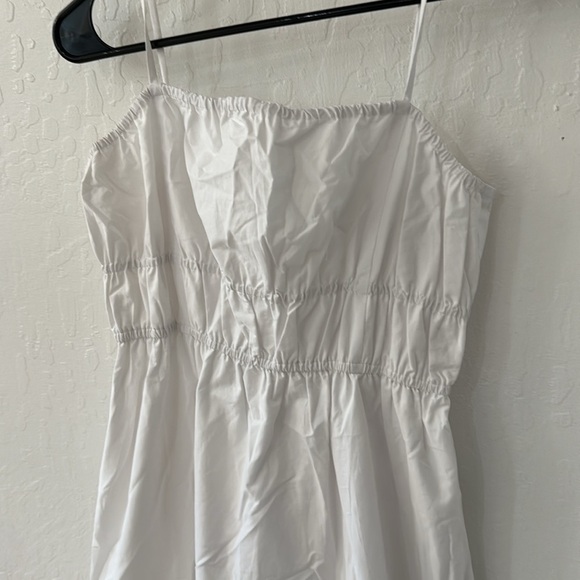 Madewell Embroidered White Tank Eyelet Midi Dress Poplin Size 2 - Picture 5 of 11
